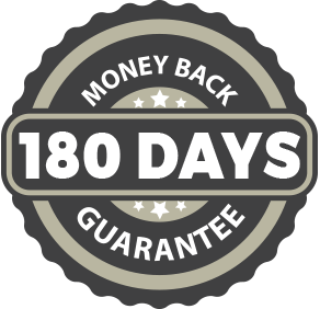 180 days money back guarantee